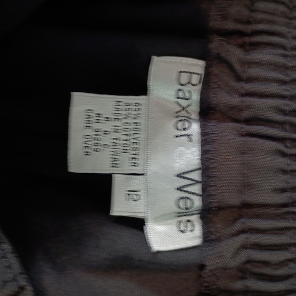 Baxter & Weils - Vintage Black Button Up Skirt -= Size 12 - Picture 6 of 6